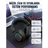 RGB Işıklı Katlanabilir Bluetooth 5.3 Kulak Üstü Kulaklık