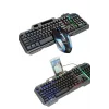 RGB Işıklı  Oyuncu Klavye Q Klavye Mouse Hediyeli