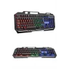 RGB Işıklı  Oyuncu Klavye Q Klavye Mouse Hediyeli