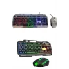 RGB Işıklı  Oyuncu Klavye Q Klavye Mouse Hediyeli
