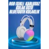 RGB Işıklı Yüksek Ses Kaliteli Kablosuz Kulak Üstü Bluetooth Kulaklık