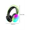 RGB Işıklı Yüksek Ses Kaliteli Kablosuz Kulak Üstü Bluetooth Kulaklık