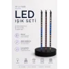 RGB LED Dış Ve İç Mekan Süsleme Işığı 10 Çubuklu Şerit