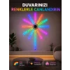 RGB LED Duvar Aydınlatması Telefon Kontrollü Dekoratif Ortam Işığı