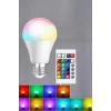 RGB Led Lamba Led Işık Ampul Renk Değiştirebilen 100 Watt