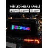 RGB LED Panel – Mobil Uyumlu, Yazı ve GIF Destekli, USB Bağlantılı Dekoratif Ekran