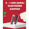 Rüzgar Geçirmez Elektronik Çakmak – Modern Tasarım, Metal Gövde