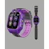S10 Mor Çocuk Takip Saati Elektronik Bariyer ve Sesli Mesaj Destekli