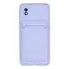 Samsung Galaxy A01 Core Kılıf Kelvin Kartvizitli Silikon - Lila