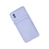 Samsung Galaxy A01 Core Kılıf Kelvin Kartvizitli Silikon - Lila