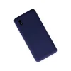 Samsung Galaxy A01 Core Kılıf Nano İçi Kadife Silikon - Lacivert