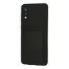 Samsung Galaxy A02 Kılıf Kelvin Kartvizitli Silikon - Siyah
