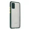 Samsung Galaxy A02s Kılıf Miami Şeffaf Silikon - Koyu Yeşil