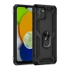 Samsung Galaxy A03 Kılıf Sofya Yüzüklü Silikon Kapak - Siyah