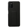 Samsung Galaxy A03s Kılıf Mega Standlı Silikon - Siyah
