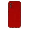 Samsung Galaxy A03s Kılıf Nano İçi Kadife Silikon - Kırmızı