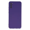 Samsung Galaxy A03s Kılıf Nano İçi Kadife Silikon - Mor