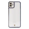 Samsung Galaxy A04 Kılıf Liva Lens Silikon - Mavi
