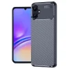 Samsung Galaxy A06 Kılıf Auto Focus Karbon Kapak - Lacivert