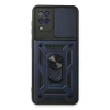 Samsung Galaxy A22 Kılıf Pars Lens Yüzüklü Silikon - Lacivert