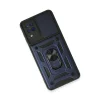 Samsung Galaxy A22 Kılıf Pars Lens Yüzüklü Silikon - Lacivert
