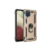 Samsung Galaxy A22 Kılıf Sofya Yüzüklü Silikon Kapak - Gold