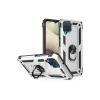 Samsung Galaxy A22 Kılıf Sofya Yüzüklü Silikon Kapak - Gümüş