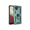 Samsung Galaxy A22 Kılıf Sofya Yüzüklü Silikon Kapak - Yeşil