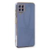 Samsung Galaxy A22 Kılıf Volet Silikon - Mavi