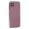 Samsung Galaxy A22 Kılıf Volet Silikon - Mor