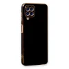 Samsung Galaxy A22 Kılıf Volet Silikon - Siyah
