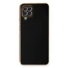 Samsung Galaxy A22 Kılıf Volet Silikon - Siyah