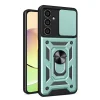 Samsung Galaxy A35 5g Kılıf Pars Lens Yüzüklü Silikon - Yeşil