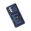 Samsung Galaxy A52 Kılıf Pars Lens Yüzüklü Silikon - Lacivert