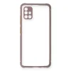 Samsung Galaxy A71 Kılıf Miami Şeffaf Silikon - Açık Mor