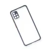 Samsung Galaxy A71 Kılıf Miami Şeffaf Silikon - Gri