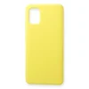 Samsung Galaxy A71 Kılıf Nano İçi Kadife Silikon - Sarı