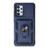 Samsung Galaxy A72 Kılıf Pars Lens Yüzüklü Silikon - Lacivert