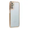 Samsung Galaxy M23 Kılıf Razer Lensli Silikon - Gold