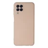 Samsung Galaxy M33 Kılıf Nano İçi Kadife Silikon - Pudra