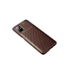 Samsung Galaxy M51 Kılıf Auto Focus Karbon Kapak - Kahverengi