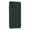 Samsung Galaxy S20 Kılıf Nano İçi Kadife Silikon - Koyu Yeşil