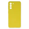 Samsung Galaxy S21 Fe Kılıf Nano İçi Kadife Silikon - Sarı