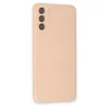 Samsung Galaxy S21 Kılıf Nano İçi Kadife Silikon - Pudra