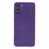 Samsung Galaxy S21 Plus Kılıf Nano İçi Kadife Silikon - Mor