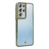 Samsung Galaxy S21 Ultra Kılıf Liva Lens Silikon - Yeşil