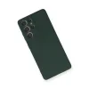 Samsung Galaxy S21 Ultra Kılıf Nano İçi Kadife Silikon - Koyu Yeşil
