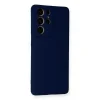 Samsung Galaxy S21 Ultra Kılıf Nano İçi Kadife Silikon - Lacivert