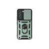 Samsung Galaxy S23 Kılıf Pars Lens Yüzüklü Silikon - Yeşil