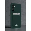 Samsung Galaxy S24 Fe Kılıf Kelvin Kartvizitli Silikon - Koyu Yeşil